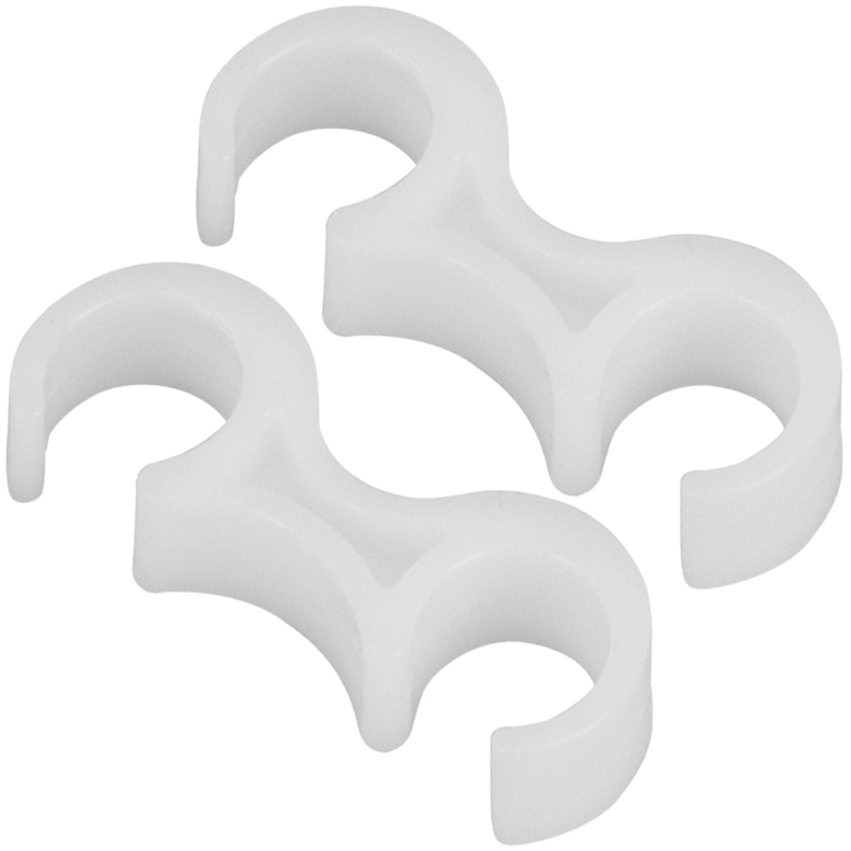 White |#| White Plastic Ganging Clips - Set of 2 - Designed To Fit .75inch Diameter Frames