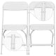 White |#| White Plastic Ganging Clips - Set of 2 - Designed To Fit .75inch Diameter Frames