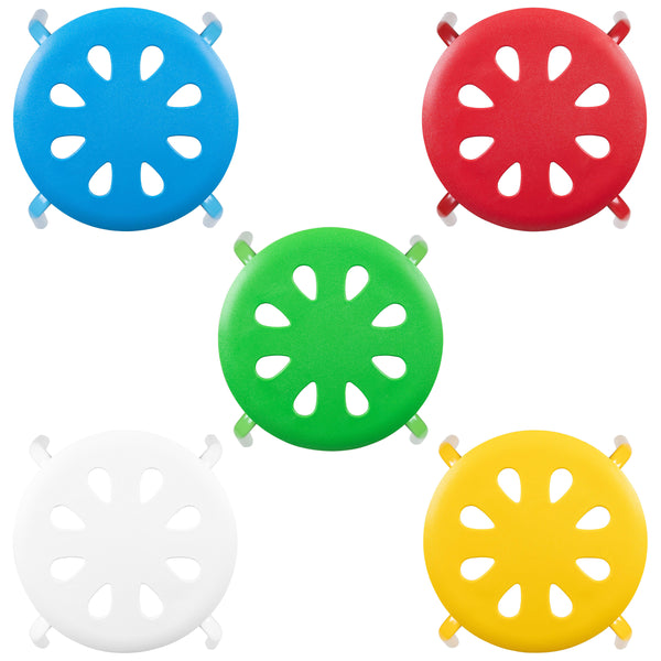 Assorted |#| Plastic Nesting Stack Stools-Classroom/Home, 11.5inchHeight, Assorted Colors-5 Pack