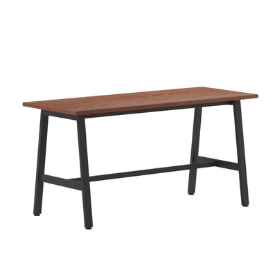 Redmond Commercial 60x24 Conference Table with 1" Thick Double Sided Laminate Table Top with PVC Edging and Heavy Duty A-Frame Steel Base - View 1