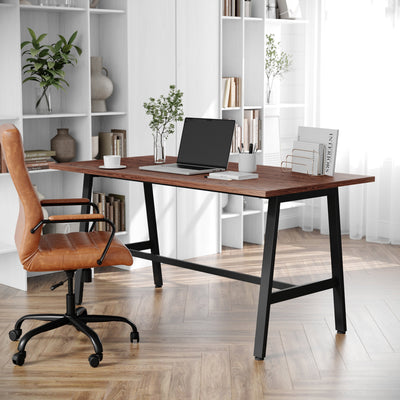 Redmond Commercial 60x30 Conference Table with 1" Thick Double Sided Laminate Table Top with PVC Edging and Heavy Duty A-Frame Steel Base - View 2