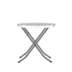 Gray & White |#| 3PC Gray/White and Charcoal Indoor/Outdoor PE Rattan Folding Bistro Set