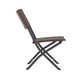 Brown |#| 3PC Brown and Black Indoor/Outdoor PE Rattan Folding Bistro Set