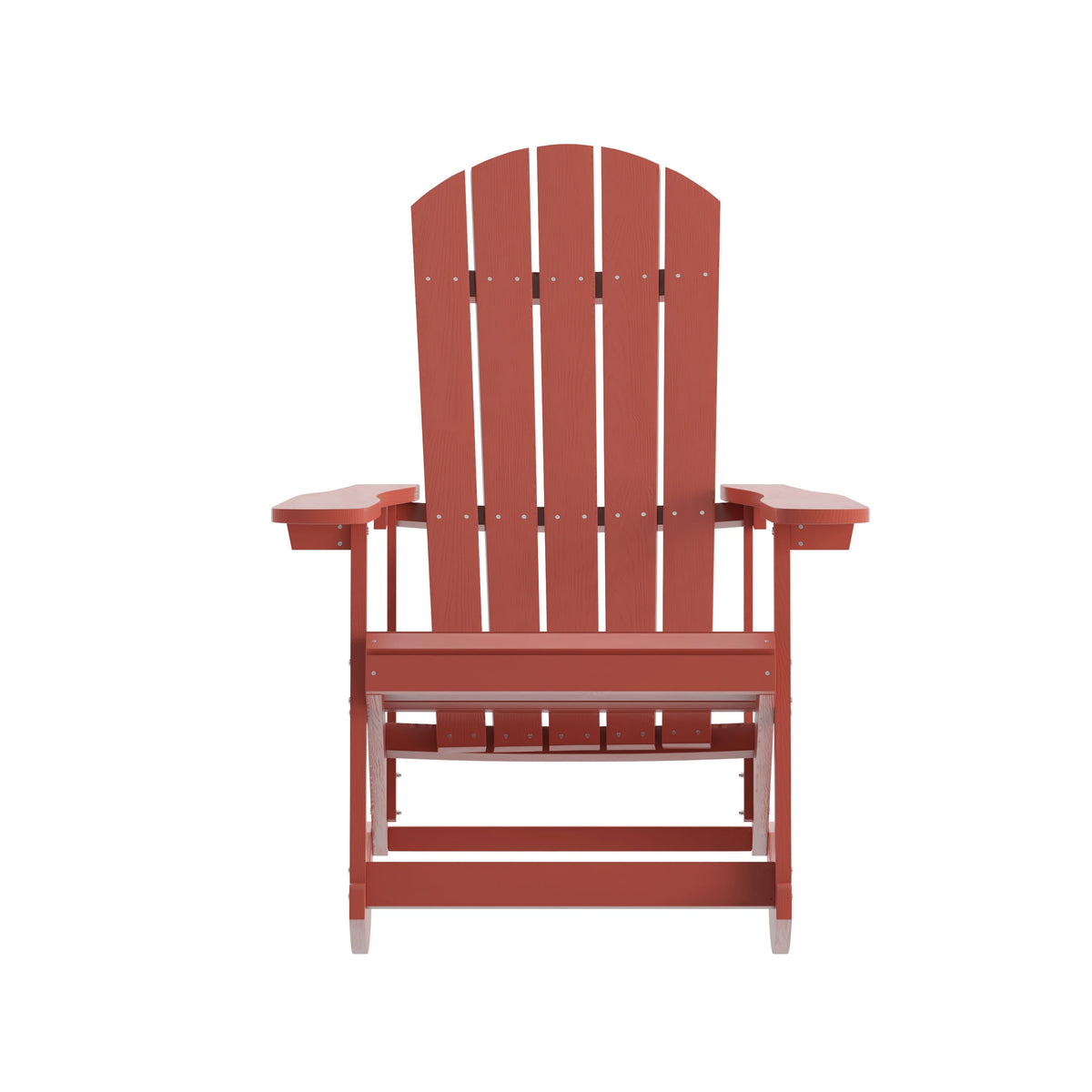 Red |#| Adirondack Poly Resin Rocking Chairs for Indoor/Outdoor Use in White - 2 Pack