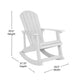 White |#| Adirondack Poly Resin Rocking Chairs for Indoor/Outdoor Use in Navy - 2 Pack