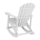 White |#| Adirondack Poly Resin Rocking Chairs for Indoor/Outdoor Use in Navy - 2 Pack