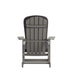 Gray |#| Indoor/Outdoor Gray Rocking Adirondack Chairs with Gray Cushions - Set of 2