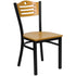 Slat Back Metal Restaurant Chair