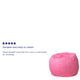 Light Pink |#| Small Solid Light Pink Refillable Bean Bag Chair for Kids and Teens