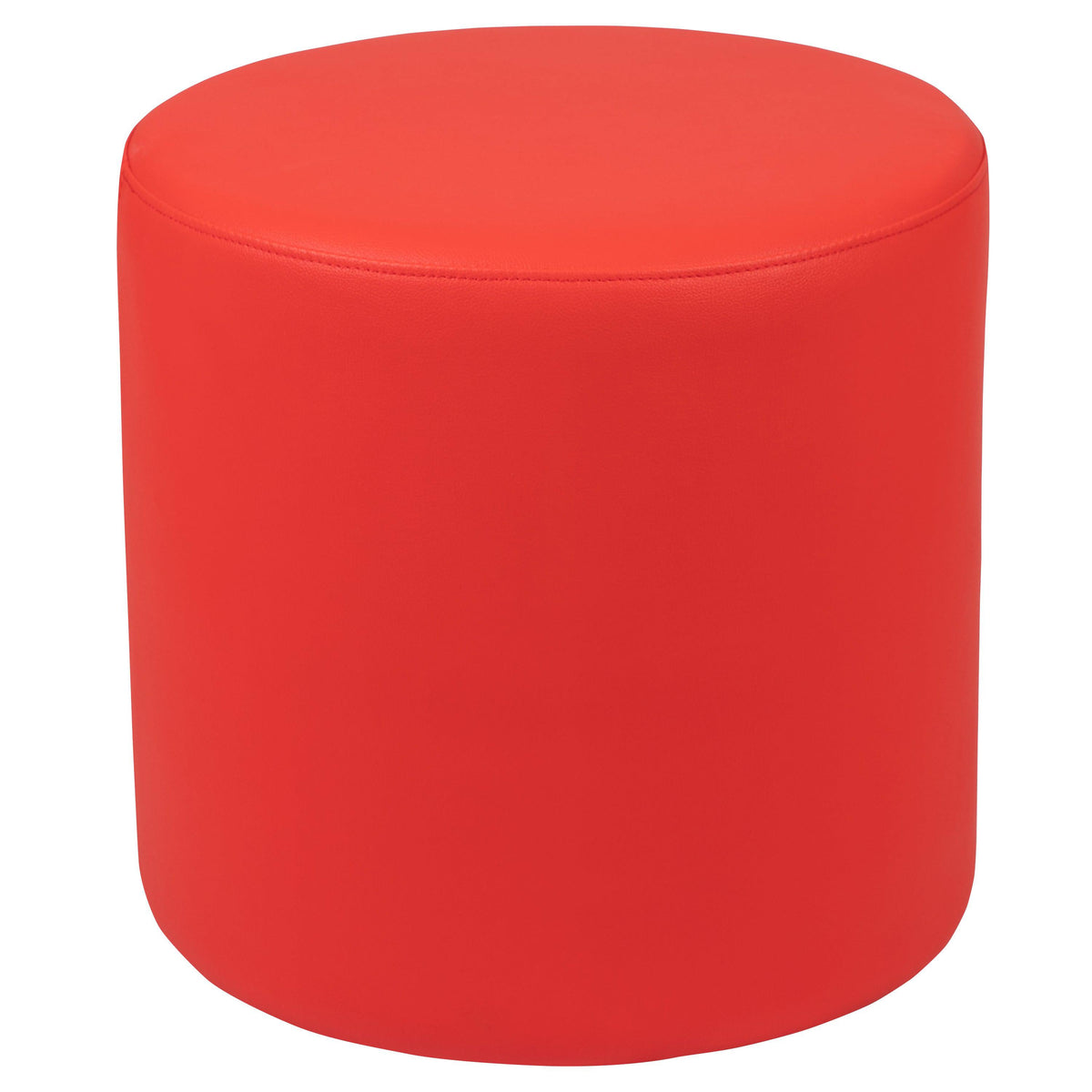 Red |#| 18inchH Soft Seating Flexible Circle for Classrooms and Common Spaces - Red