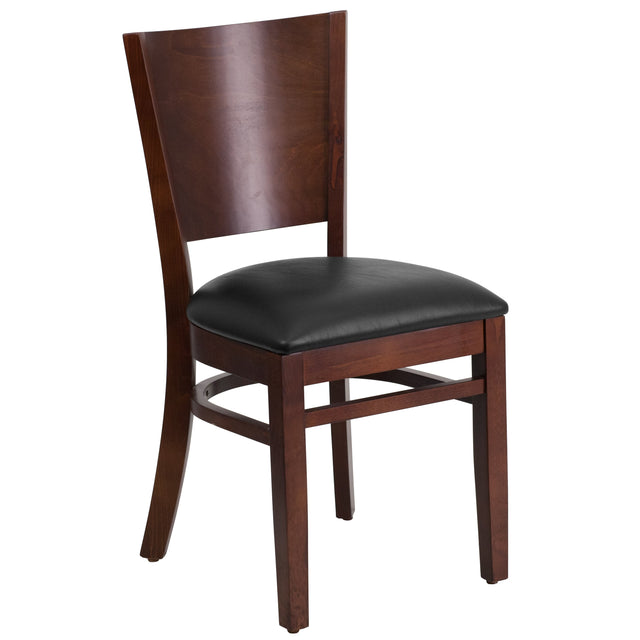 Solid Back Wooden Restaurant Chair - View 1
