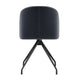 Gray Velvet/Oil Rubbed Bronze |#| Velvet Upholstered Stationary Swivel Home Office Chair -Gray/Oil Bronze