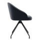 Gray Velvet/Oil Rubbed Bronze |#| Velvet Upholstered Stationary Swivel Home Office Chair -Gray/Oil Bronze