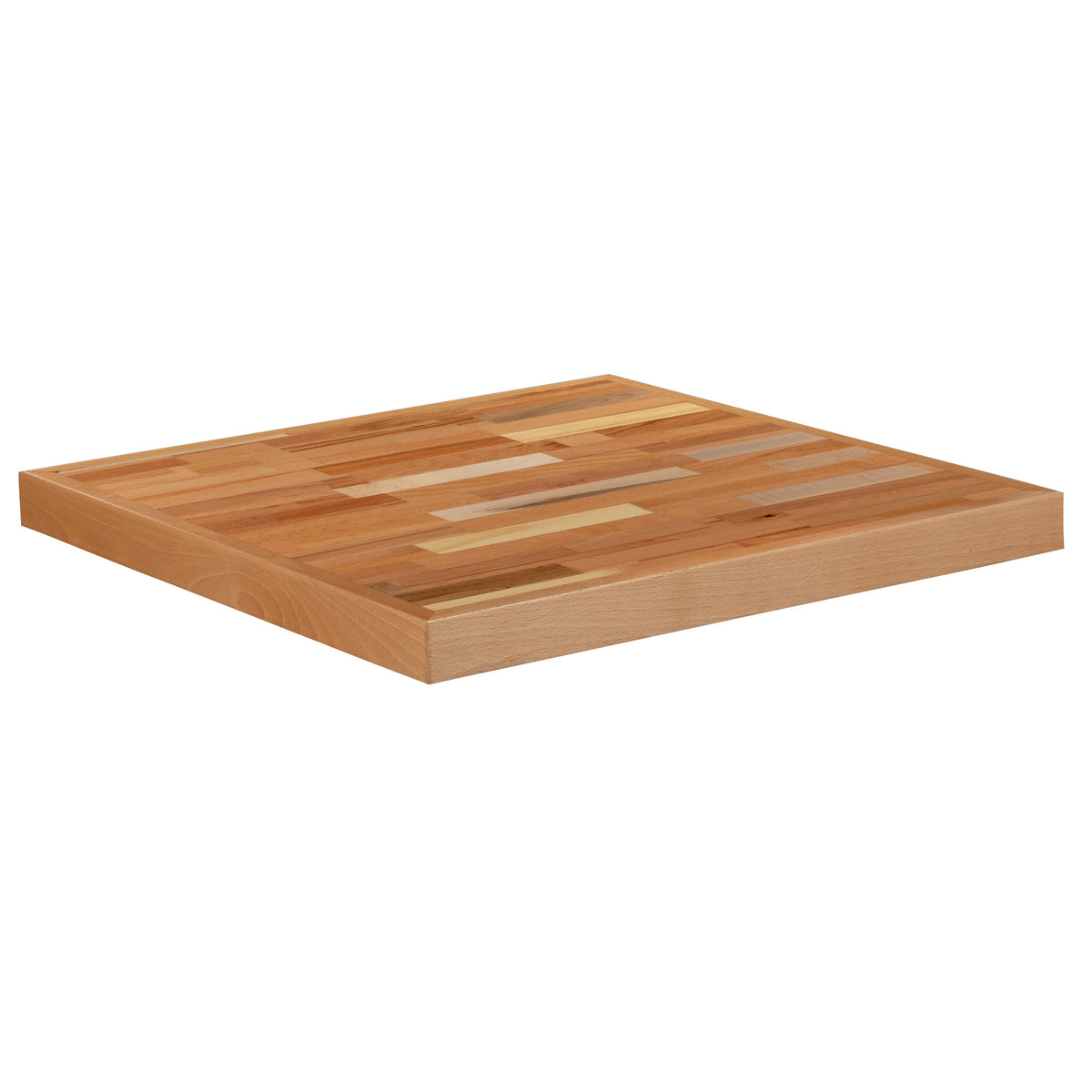 24" |#| 24" Square Butcher Block Style Table Top - Restaurant Table Top