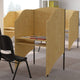 Oak |#| Starter Study Carrel in Oak Finish - School Furniture - Computer Carrel