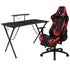 Tango Gaming Desk & Chair Set - Reclining Gaming Chair with Slide-Out Footrest & Gaming Desk with Cupholder/Headphone Hook