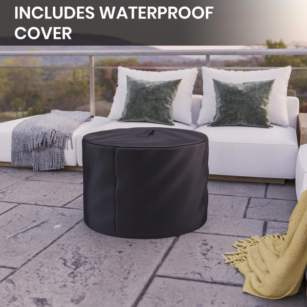 Black |#| Commercial Grade 27" Outdoor Smokeless Wood Burning Fire Pit - Black
