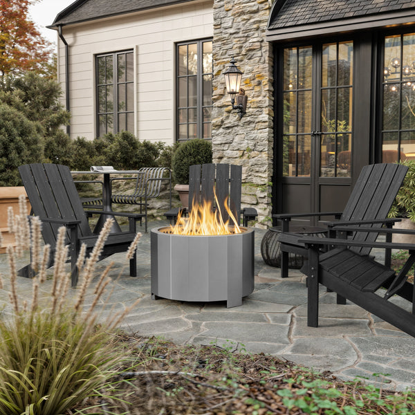 Stainless Steel |#| Commercial Grade 27" Outdoor Smokeless Wood Burning Fire Pit - Stainless Steel