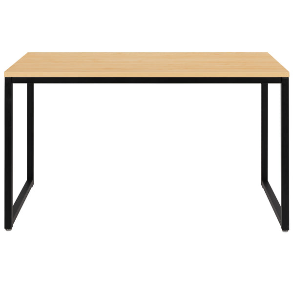 Maple Top/Black Frame |#| Industrial Modern Desk-47inchL Commercial Grade Home Office Desk-Maple/Black