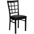 Window Back Metal Restaurant Chair