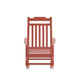 Red |#| Outdoor Patio All-Weather Poly Resin Wood Rocking Chair in Red