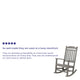 Gray |#| Outdoor Patio All-Weather Poly Resin Wood Rocking Chair in Gray