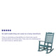 Teal |#| Outdoor Patio All-Weather Poly Resin Wood Rocking Chair in Teal