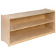 24"H x 48"L |#| Wooden 2 Section School Classroom Storage Cabinet for Commercial or Home Use