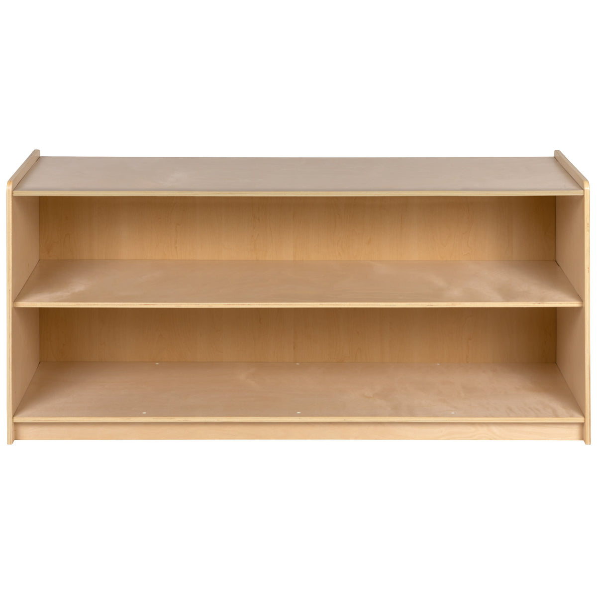 24"H x 48"L |#| Wooden 2 Section School Classroom Storage Cabinet for Commercial or Home Use
