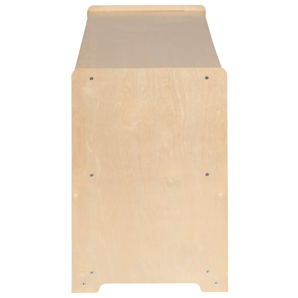 24"H x 36"L |#| Wooden 2 Section School Classroom Storage Cabinet for Commercial or Home Use