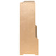 Wood 5 Section School Coat Locker with Bench, Cubbies and Storage Organizer Hook