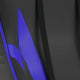 Blue |#| Office Gaming Chair with Roller Wheels & Reclining Back - Blue LeatherSoft