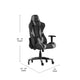 Gray |#| Office Gaming Chair with Roller Wheels & Reclining Back - Gray LeatherSoft