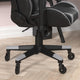 Gray |#| Office Gaming Chair with Roller Wheels & Reclining Back - Gray LeatherSoft