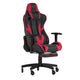 Red |#| Gaming Chair with Roller Wheels, Reclining Arms, Footrest-Red LeatherSoft