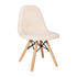 Zula Kid's Modern Padded Armless Faux Shearling Accent Chair with Beechwood Legs