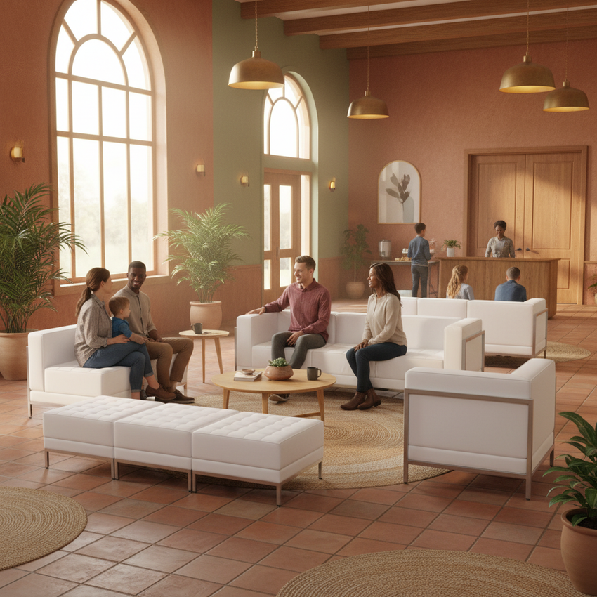HERCULES Imagination Series White — Earthy Terracotta Lobby