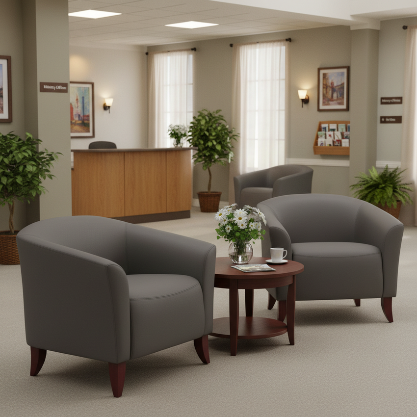 HERCULES Imperial Series Gray — Church Office Reception, No People