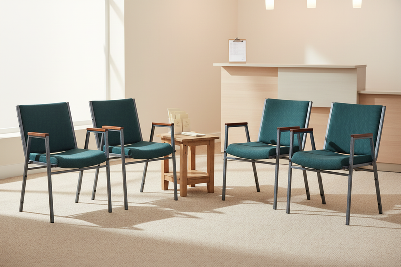 HERCULES Stack Chair - Ministry Reception L-Shape