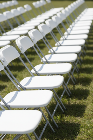 HERCULES white plastic folding chairs outdoor